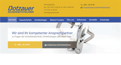 Desktop Screenshot of dotzauer-sicherheitstechnik.de