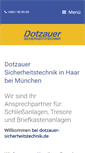 Mobile Screenshot of dotzauer-sicherheitstechnik.de